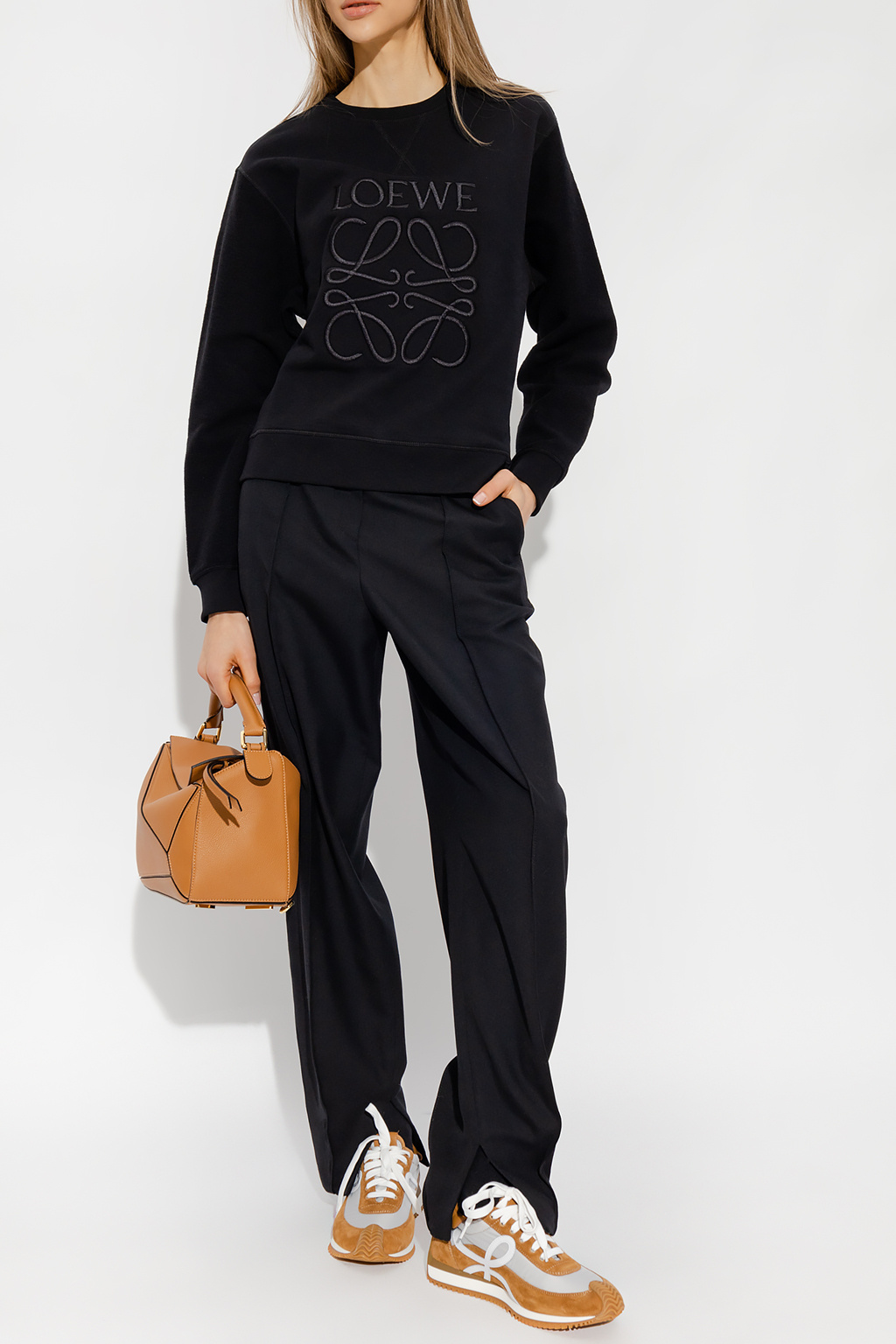 【可愛いロゴ入り♪】LOEWE Cotton Sweatshirt LOEWE Stitch Logo Cotton-Blend Sweatshirt | Saks Fifth Avenue